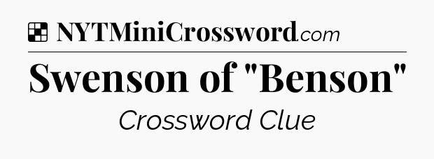 Solution: Swenson of 