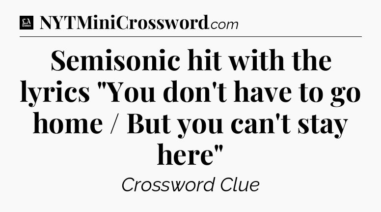 Semisonic hit with the lyrics 