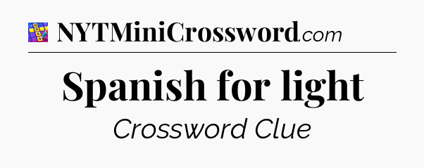 Spanish for light Codycross