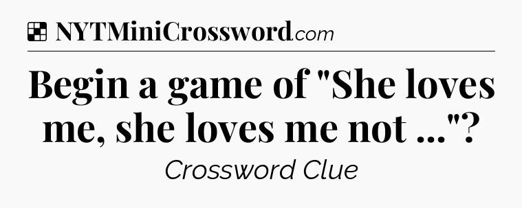 Solution: Begin a game of 