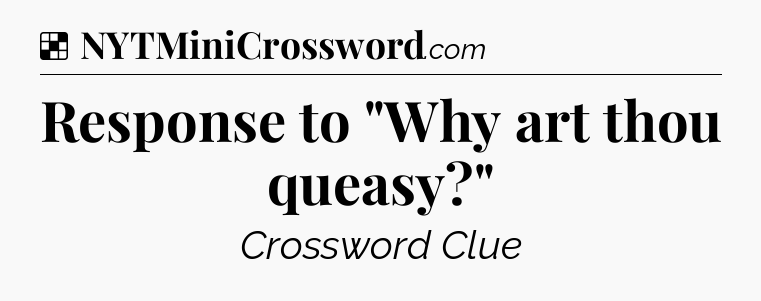 Solution: Response to 