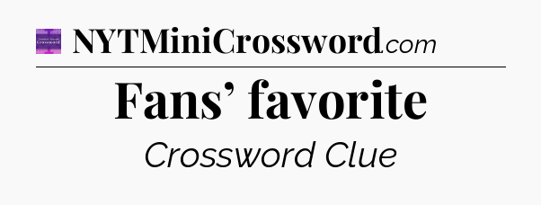 Fans’ favorite - Thomas Joseph Crossword