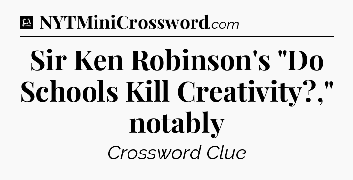 Sir Ken Robinson's 