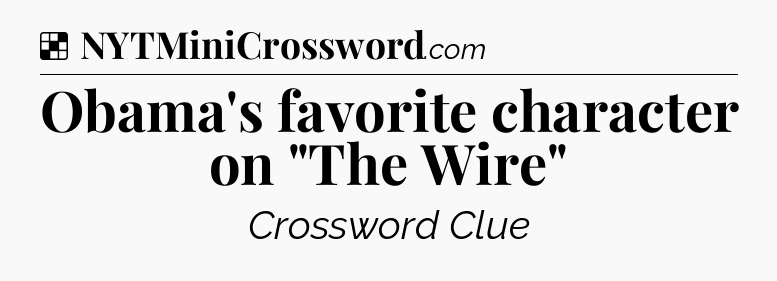 Solution: Obama's favorite character on 