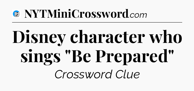 Disney character who sings 