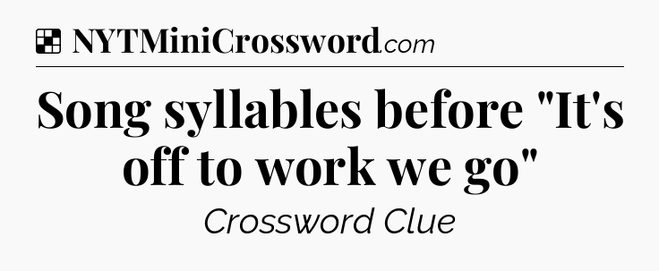 Solution: Song syllables before 