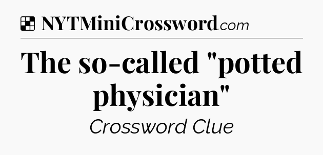 Solution: The so-called 