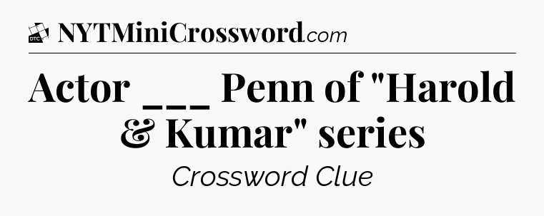 Actor ___ Penn of 