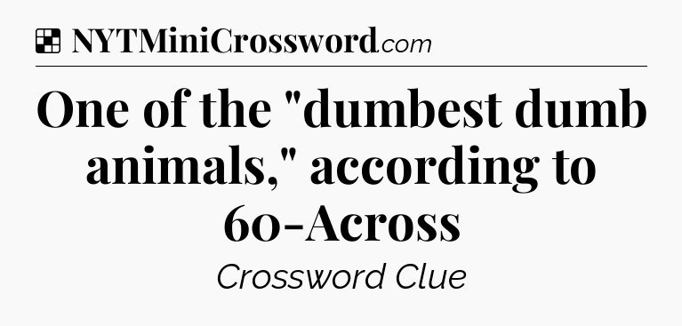 Solution: One of the 