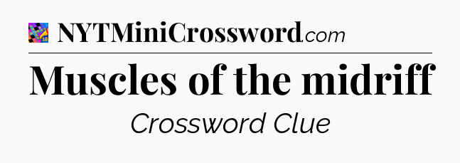 Muscles of the midriff Crossword Clue