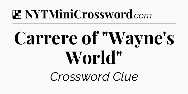 Solution: Carrere of 