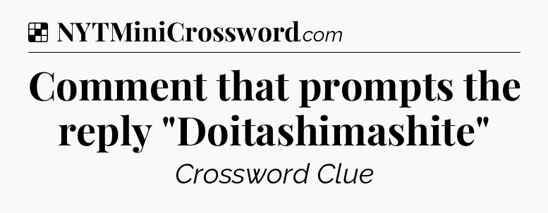 Solution: Comment that prompts the reply 