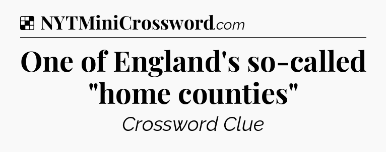 Solution: One of England's so-called 
