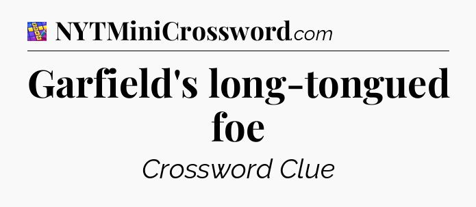 Garfield's long-tongued foe Codycross