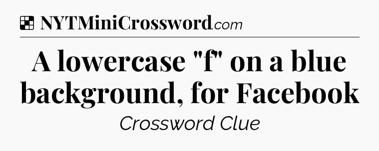 Solution: A lowercase 