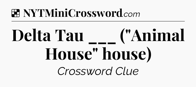 Solution: Delta Tau ___ (
