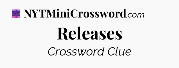 Releases - Thomas Joseph Crossword