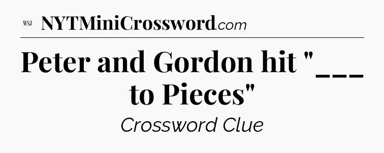 Peter and Gordon hit 