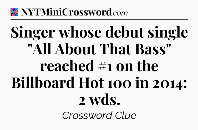 Singer whose debut single 