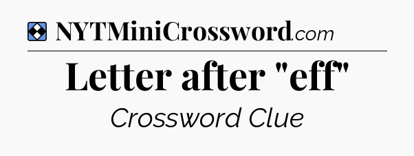 Solution: Letter after 
