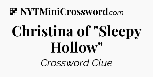 Solution: Christina of 