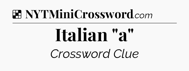 Solution: Italian 