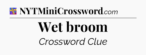 Wet broom Codycross
