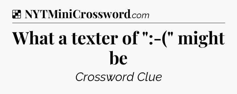 Solution: What a texter of 