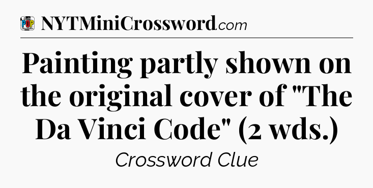 Painting partly shown on the original cover of 