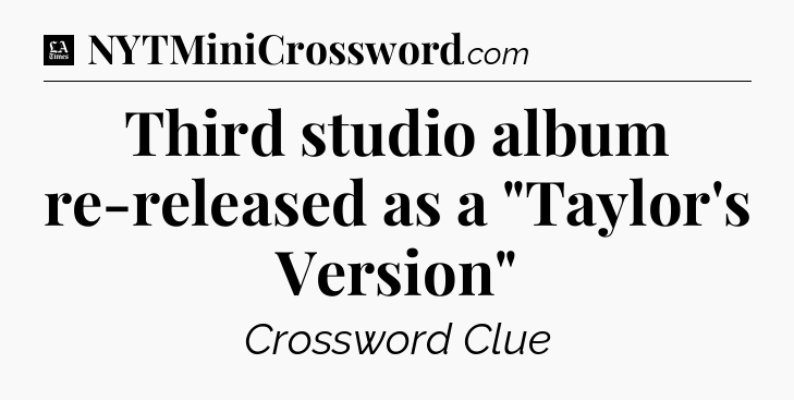 Third studio album re-released as a 