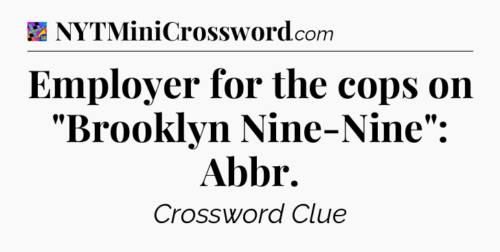 Employer for the cops on 