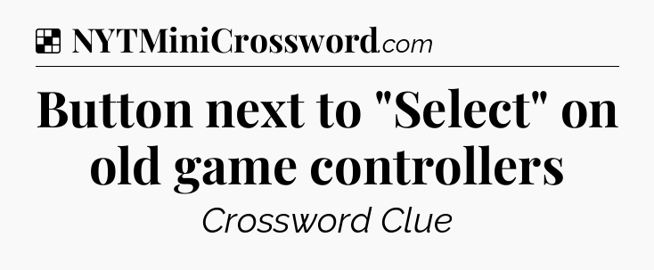Solution: Button next to 