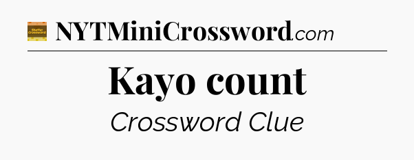 Kayo count - Eugene Sheffer Crossword