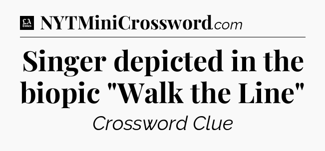 Singer depicted in the biopic 