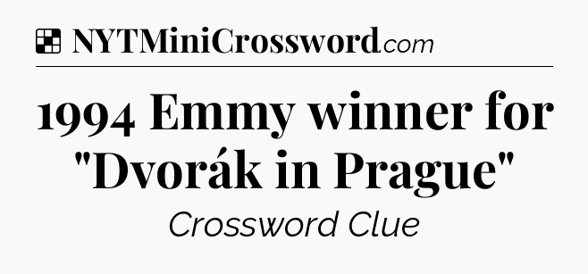 Solution: 1994 Emmy winner for 