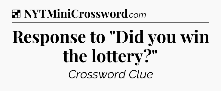 Solution: Response to 