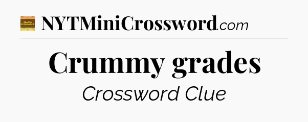 Crummy grades - Eugene Sheffer Crossword