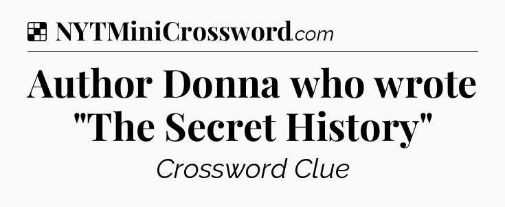 Solution: Author Donna who wrote 