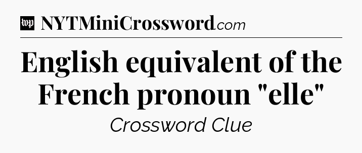 English equivalent of the French pronoun 