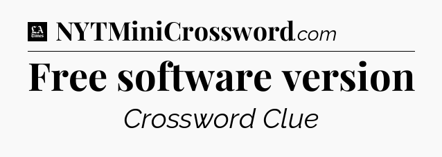 Free software version - LA Times Crossword