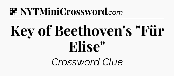 Solution: Key of Beethoven's 