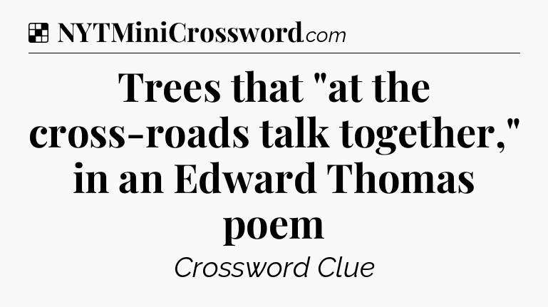 Solution: Trees that 