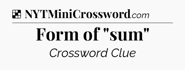 Solution: Form of 