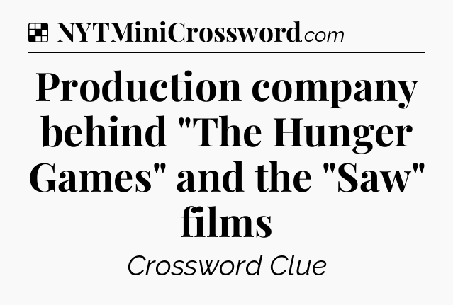Solution: Production company behind 
