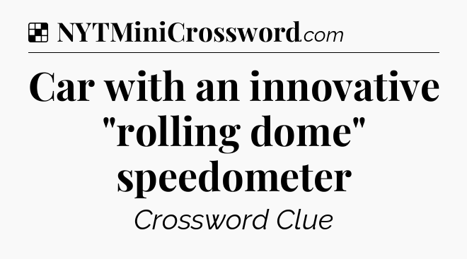 Solution: Car with an innovative 