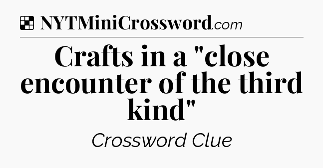 Solution: Crafts in a 