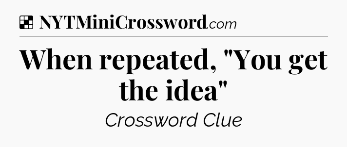 Solution: When repeated, 