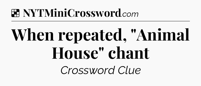 Solution: When repeated, 