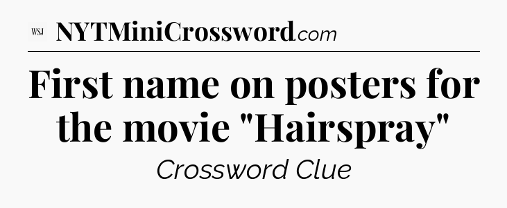 First name on posters for the movie 