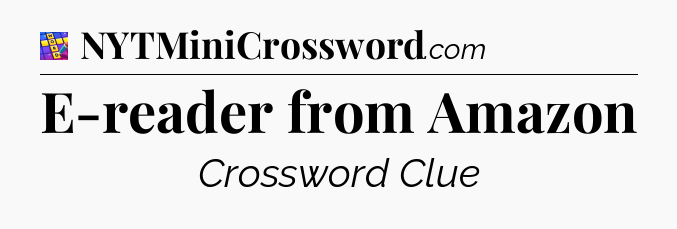 E-reader from Amazon Codycross